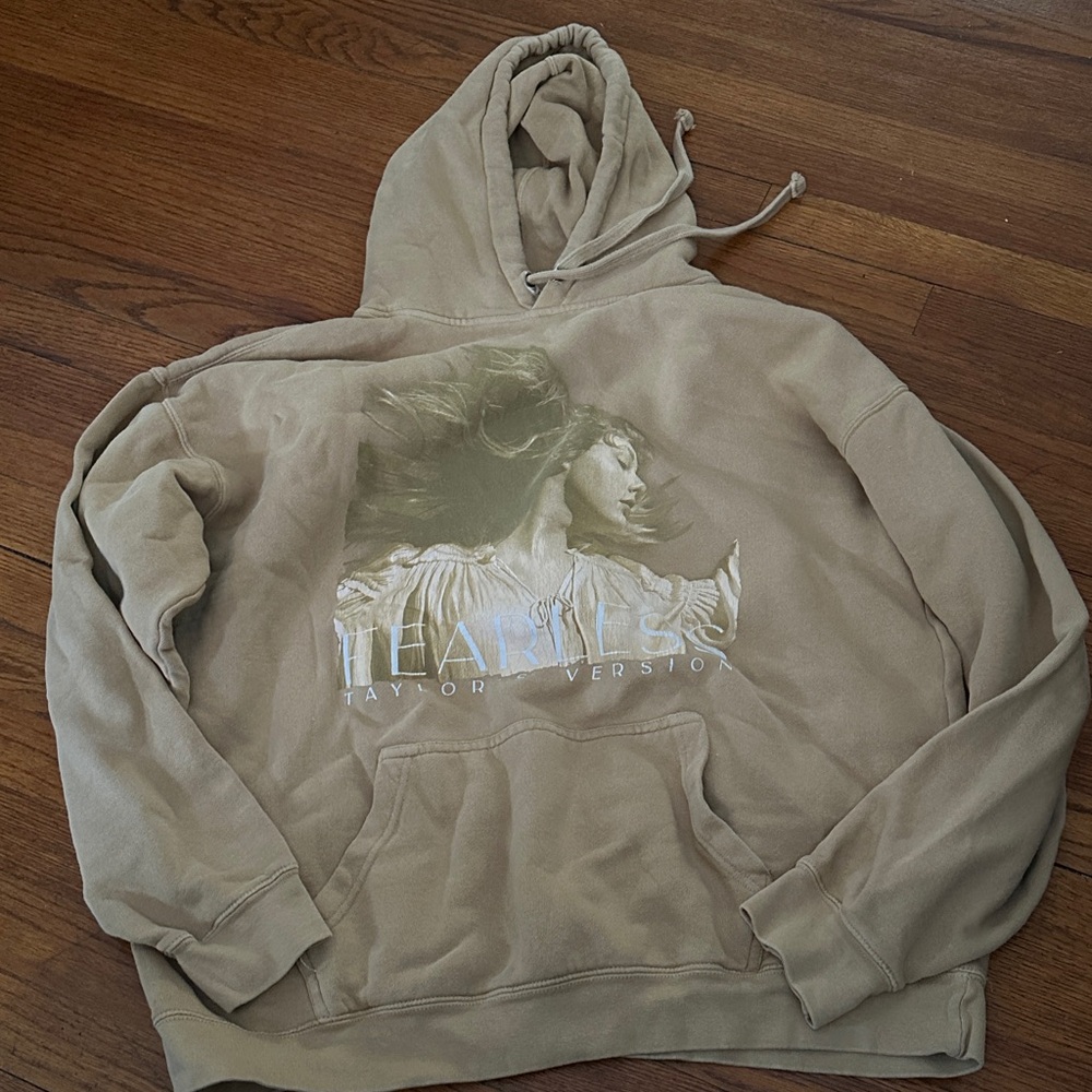 Fearless Tan Hoodie Taylor swift L